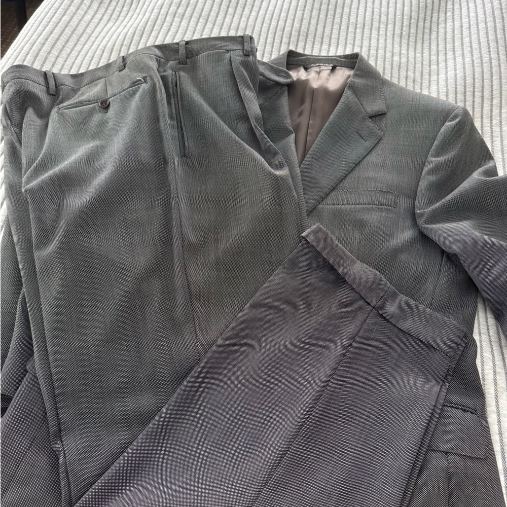 Canali Men's Charcoal Gray Two-Button Suit Jacket - Picture 5 of 6